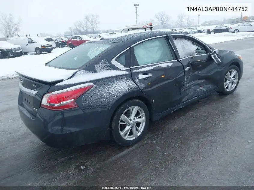 1N4AL3AP8DN444752 2013 Nissan Altima 2.5 Sv