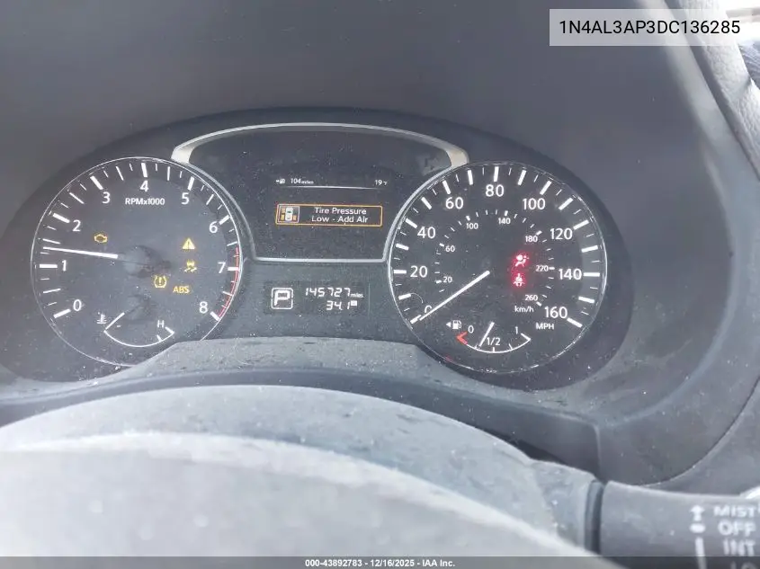 1N4AL3AP3DC136285 2013 Nissan Altima 2.5 Sv