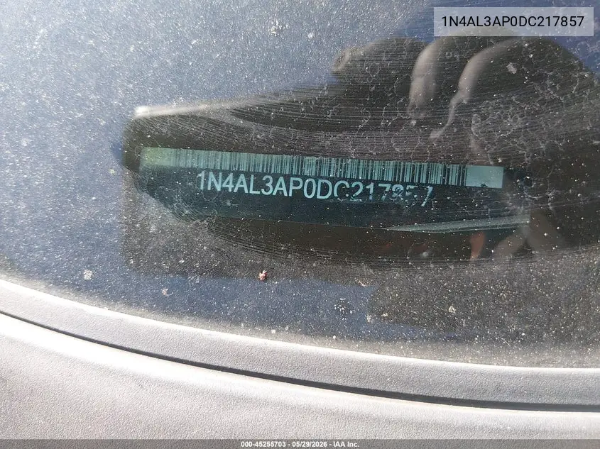 1N4AL3AP0DC217857 2013 Nissan Altima 2.5 Sv