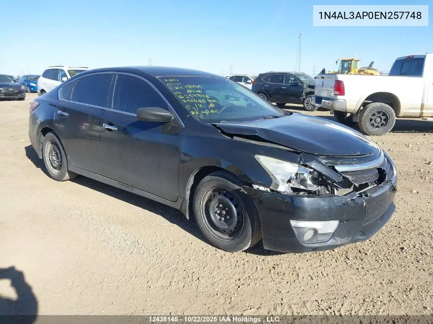 1N4AL3AP0EN257748 2014 Nissan Altima 2.5/2.5 S/2.5 Sl/2.5 Sv