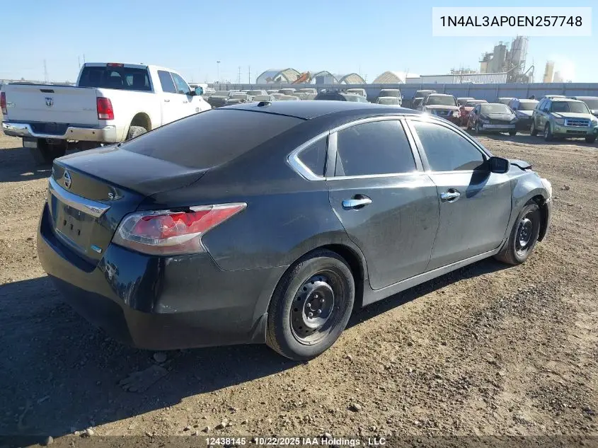 1N4AL3AP0EN257748 2014 Nissan Altima 2.5/2.5 S/2.5 Sl/2.5 Sv