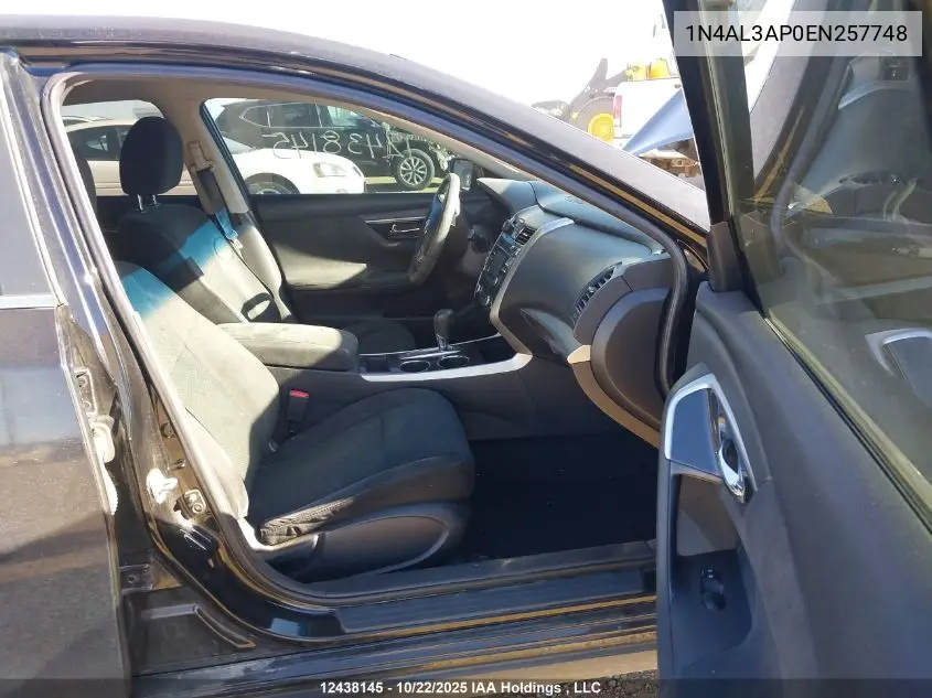 1N4AL3AP0EN257748 2014 Nissan Altima 2.5/2.5 S/2.5 Sl/2.5 Sv