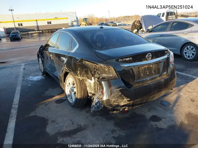 1N4AL3AP5EN251024 2014 Nissan Altima 2.5/S/Sv/Sl