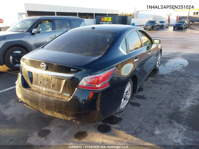1N4AL3AP5EN251024 2014 Nissan Altima 2.5/S/Sv/Sl