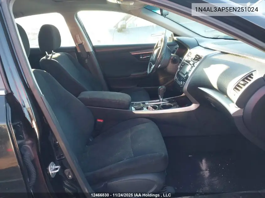 1N4AL3AP5EN251024 2014 Nissan Altima 2.5/S/Sv/Sl