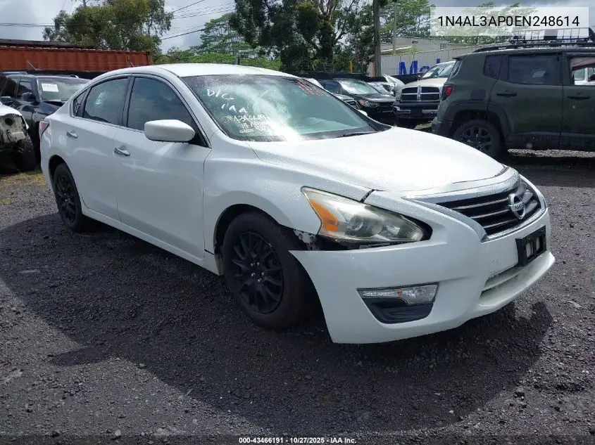 1N4AL3AP0EN248614 2014 Nissan Altima 2.5 S
