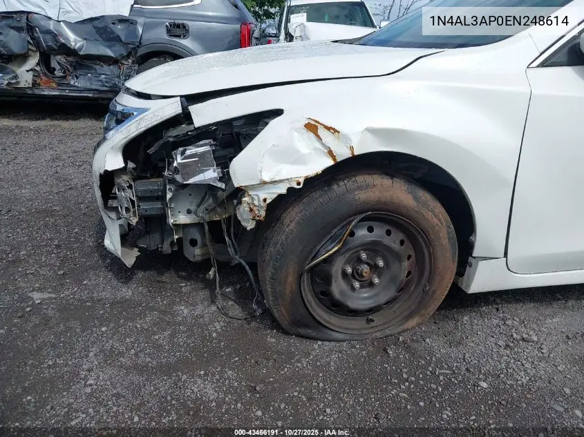 1N4AL3AP0EN248614 2014 Nissan Altima 2.5 S