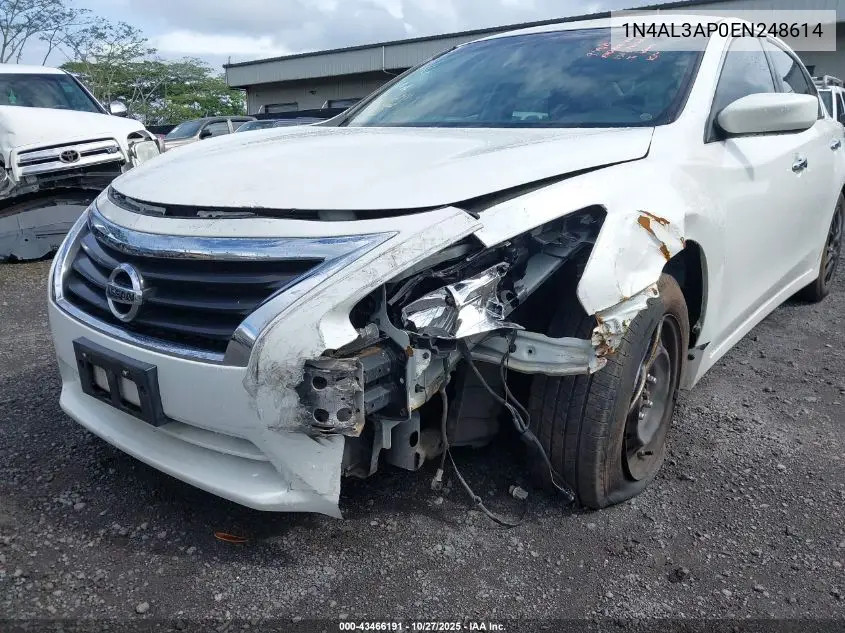 1N4AL3AP0EN248614 2014 Nissan Altima 2.5 S
