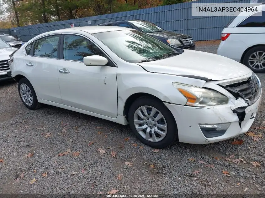 1N4AL3AP3EC404964 2014 Nissan Altima 2.5/2.5 S/2.5 Sl/2.5 Sv