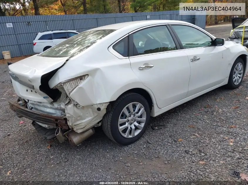 1N4AL3AP3EC404964 2014 Nissan Altima 2.5/2.5 S/2.5 Sl/2.5 Sv