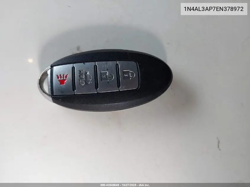 1N4AL3AP7EN378972 2014 Nissan Altima 2.5/2.5 S/2.5 Sl/2.5 Sv