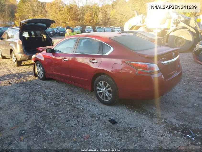 1N4AL3AP3EN241639 2014 Nissan Altima 2.5 S