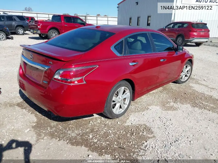 1N4AL3AP1EN259122 2014 Nissan Altima 2.5 Sl
