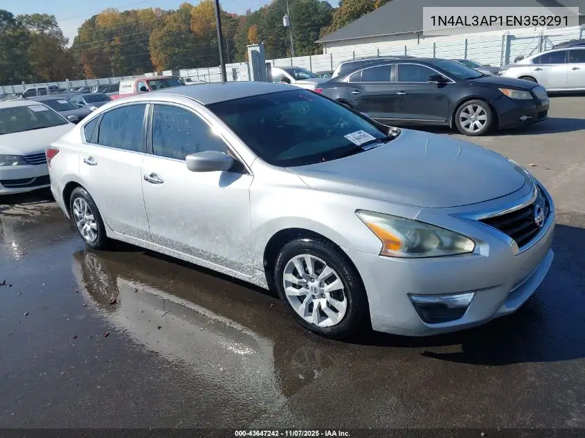 1N4AL3AP1EN353291 2014 Nissan Altima 2.5/2.5 S/2.5 Sl/2.5 Sv