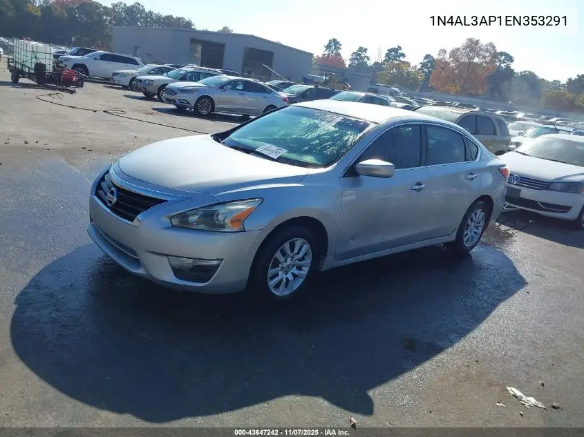 1N4AL3AP1EN353291 2014 Nissan Altima 2.5/2.5 S/2.5 Sl/2.5 Sv