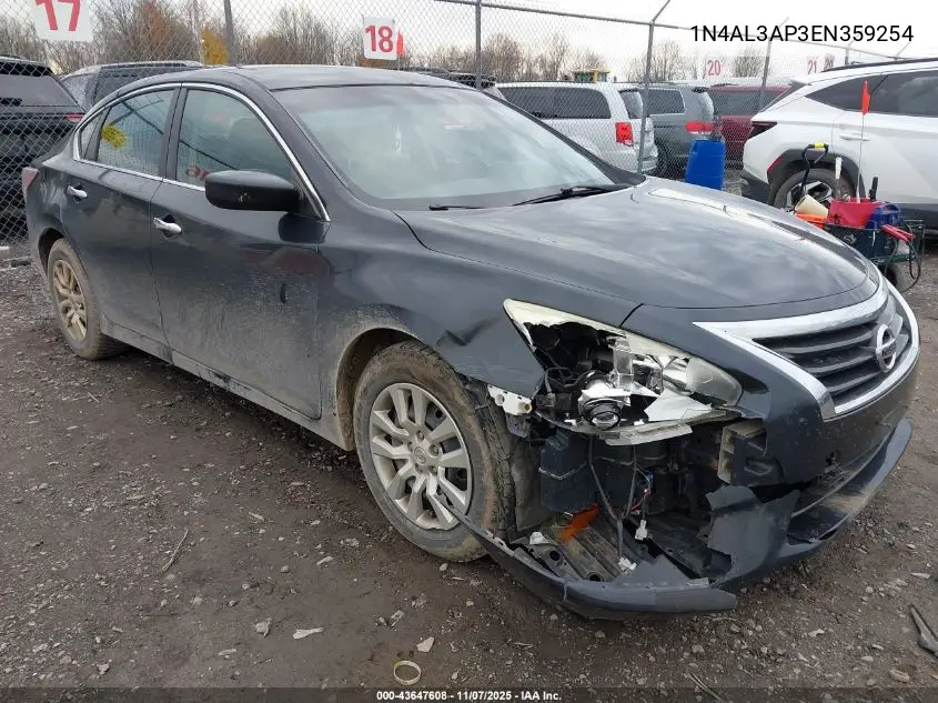 1N4AL3AP3EN359254 2014 Nissan Altima 2.5/2.5 S/2.5 Sl/2.5 Sv