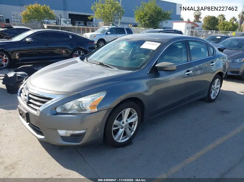 1N4AL3AP8EN227462 2014 Nissan Altima 2.5 Sv