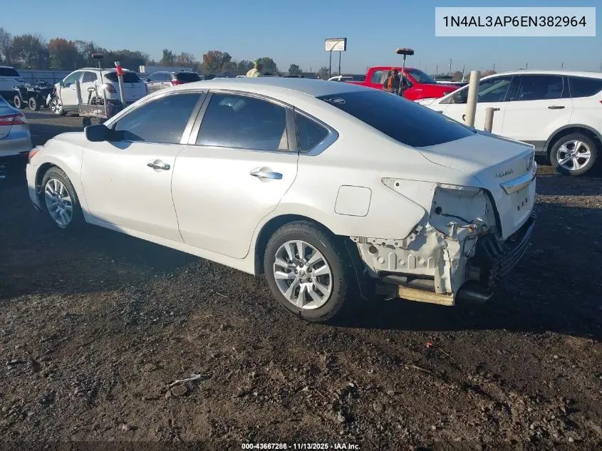 1N4AL3AP6EN382964 2014 Nissan Altima 2.5/2.5 S/2.5 Sl/2.5 Sv