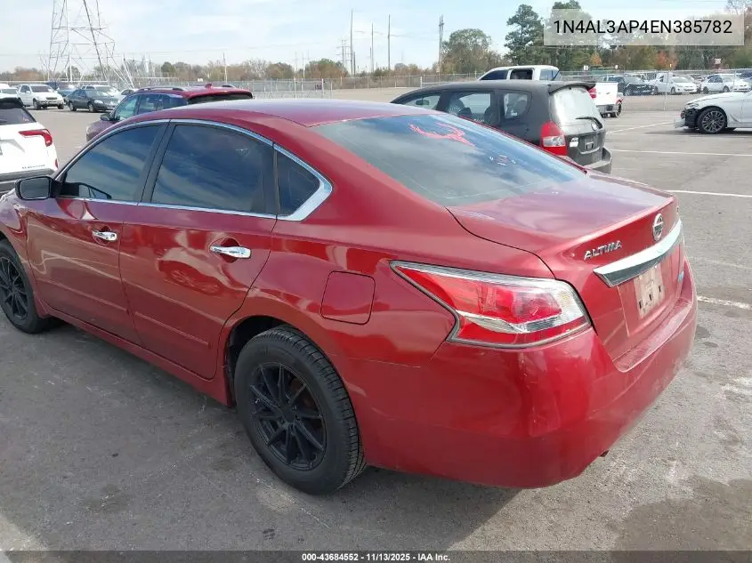 1N4AL3AP4EN385782 2014 Nissan Altima 2.5 S