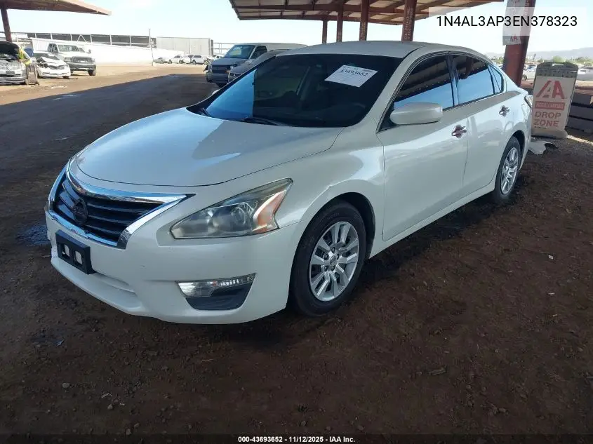 1N4AL3AP3EN378323 2014 Nissan Altima 2.5/2.5 S/2.5 Sl/2.5 Sv