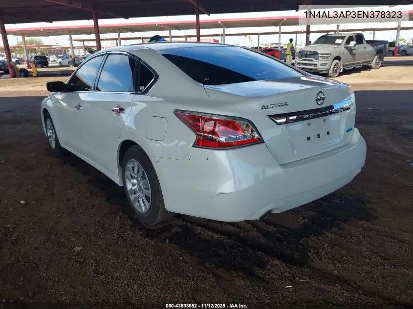 1N4AL3AP3EN378323 2014 Nissan Altima 2.5/2.5 S/2.5 Sl/2.5 Sv