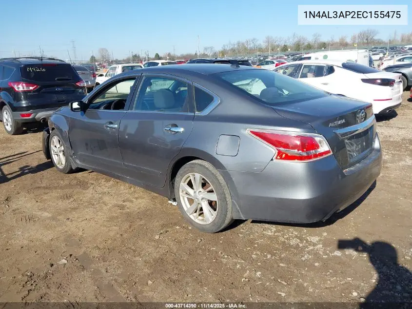 1N4AL3AP2EC155475 2014 Nissan Altima 2.5 Sv