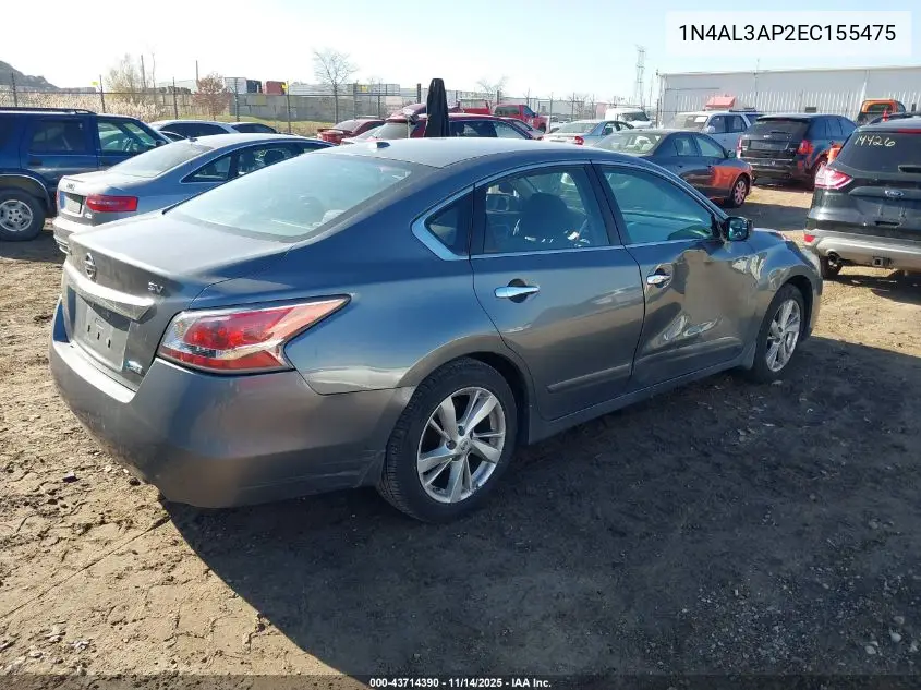 1N4AL3AP2EC155475 2014 Nissan Altima 2.5 Sv