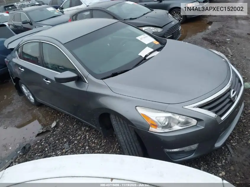 1N4AL3APXEC152002 2014 Nissan Altima 2.5 S