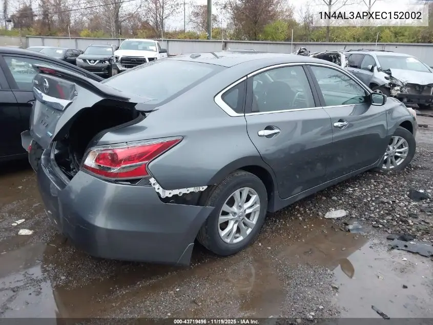 1N4AL3APXEC152002 2014 Nissan Altima 2.5 S
