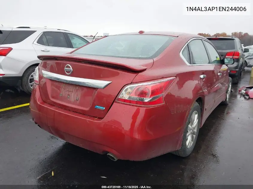 1N4AL3AP1EN244006 2014 Nissan Altima 2.5 S