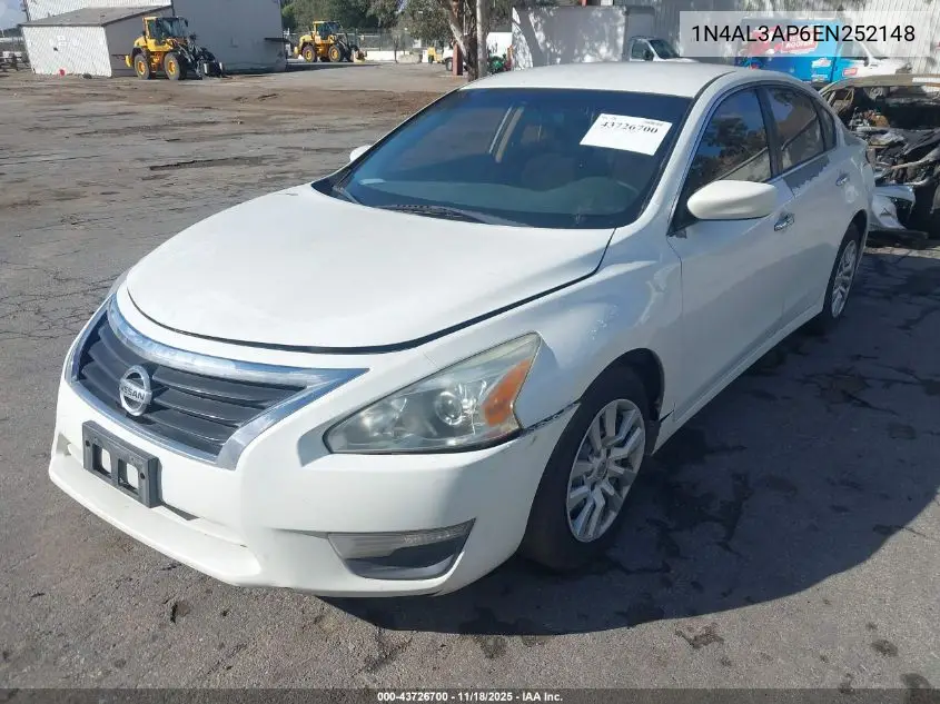 1N4AL3AP6EN252148 2014 Nissan Altima 2.5 S
