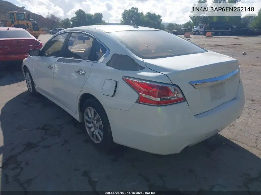 1N4AL3AP6EN252148 2014 Nissan Altima 2.5 S