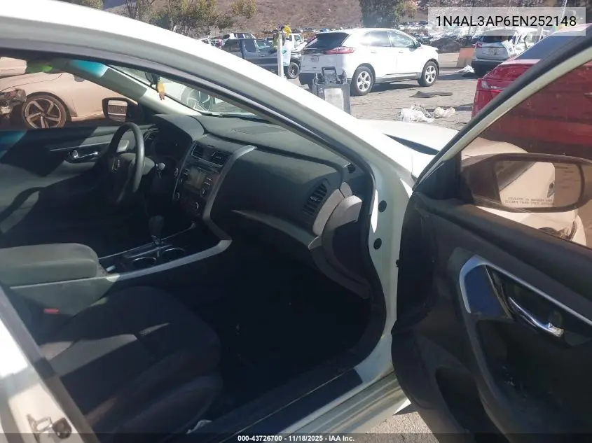 1N4AL3AP6EN252148 2014 Nissan Altima 2.5 S