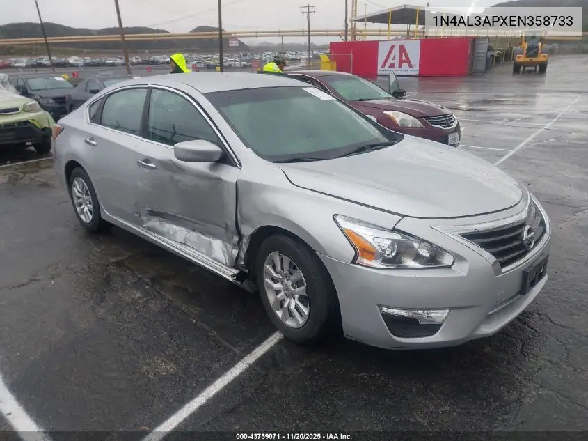 1N4AL3APXEN358733 2014 Nissan Altima 2.5/2.5 S/2.5 Sl/2.5 Sv