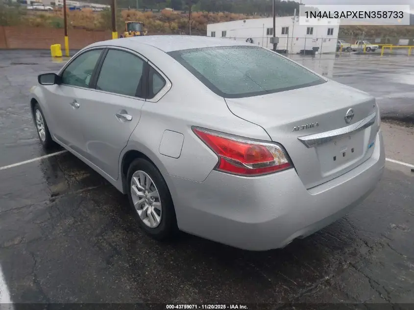 1N4AL3APXEN358733 2014 Nissan Altima 2.5/2.5 S/2.5 Sl/2.5 Sv