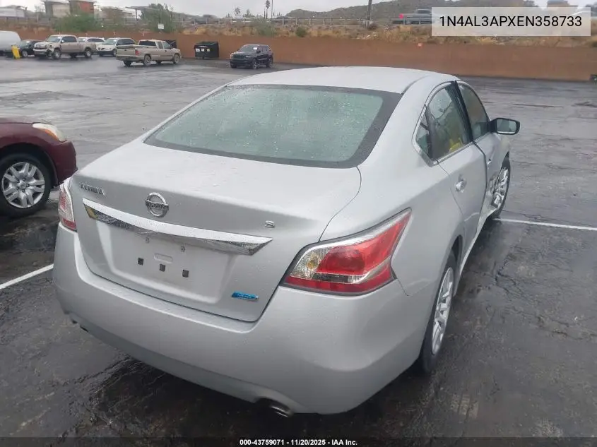 1N4AL3APXEN358733 2014 Nissan Altima 2.5/2.5 S/2.5 Sl/2.5 Sv