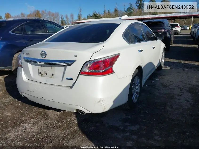 1N4AL3AP6EN243952 2014 Nissan Altima 2.5 S