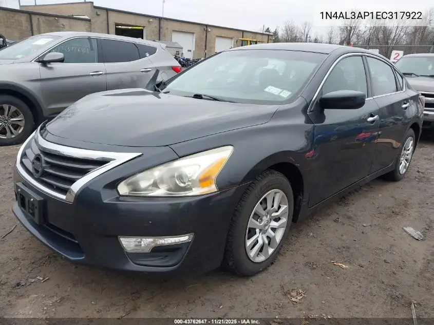 1N4AL3AP1EC317922 2014 Nissan Altima 2.5 S