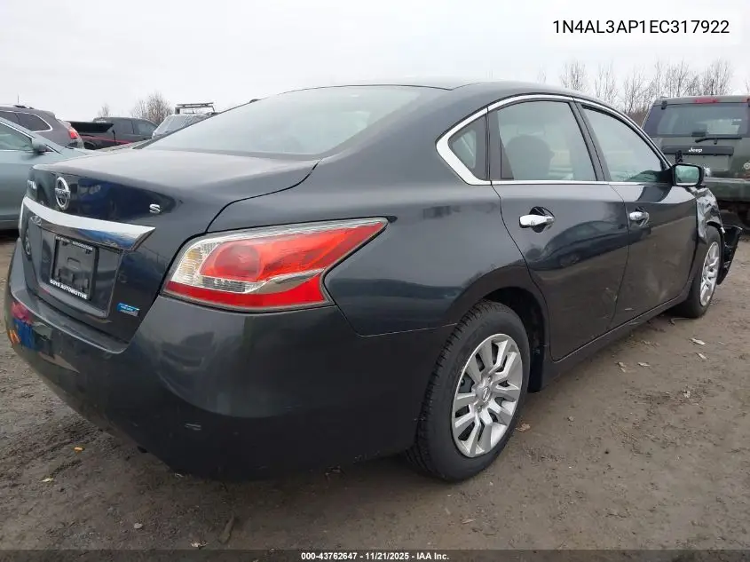 1N4AL3AP1EC317922 2014 Nissan Altima 2.5 S