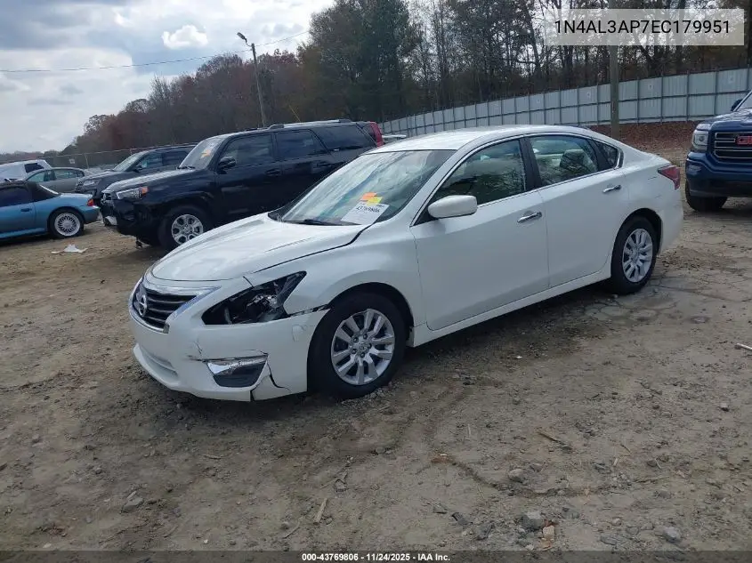 1N4AL3AP7EC179951 2014 Nissan Altima 2.5 S