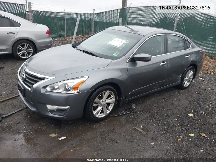 1N4AL3AP8EC327816 2014 Nissan Altima 2.5 Sv