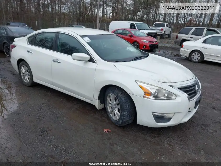 1N4AL3APXEC322911 2014 Nissan Altima 2.5 S