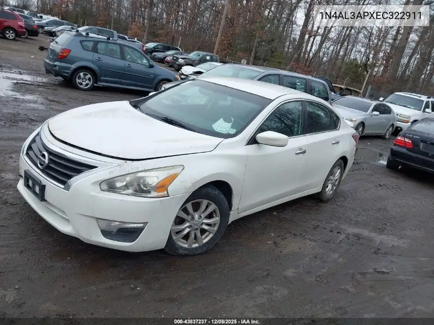 1N4AL3APXEC322911 2014 Nissan Altima 2.5 S
