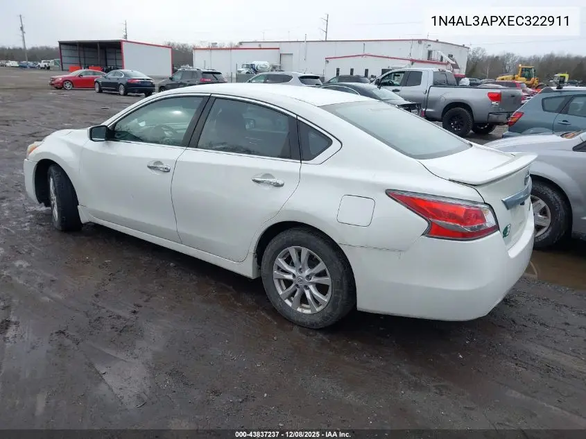 1N4AL3APXEC322911 2014 Nissan Altima 2.5 S