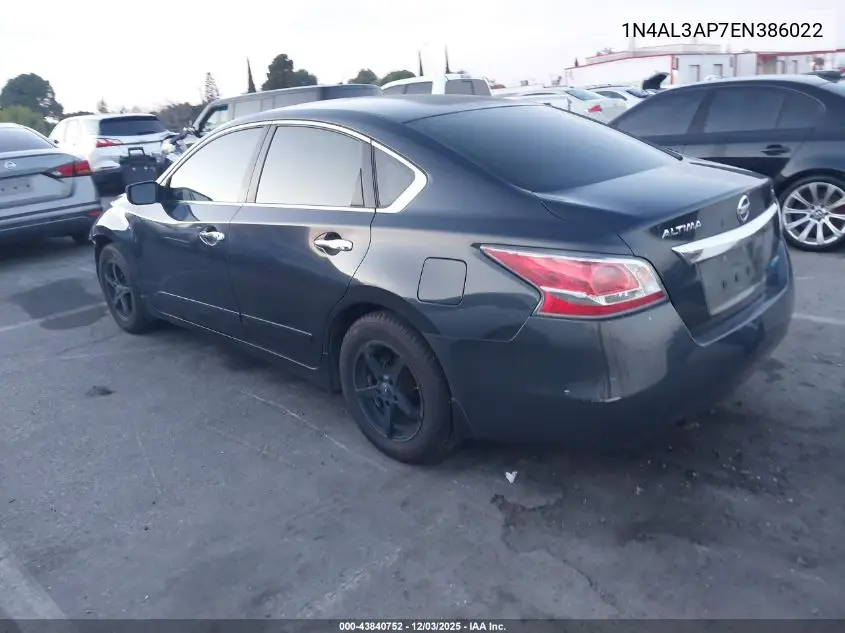 1N4AL3AP7EN386022 2014 Nissan Altima 2.5 S