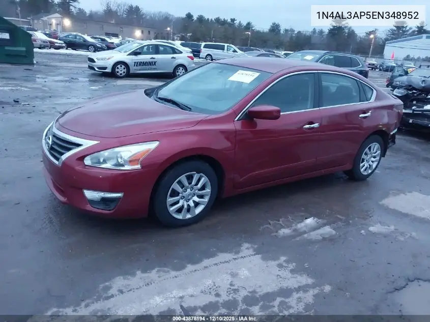 1N4AL3AP5EN348952 2014 Nissan Altima 2.5 S