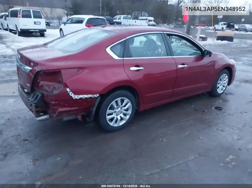 1N4AL3AP5EN348952 2014 Nissan Altima 2.5 S