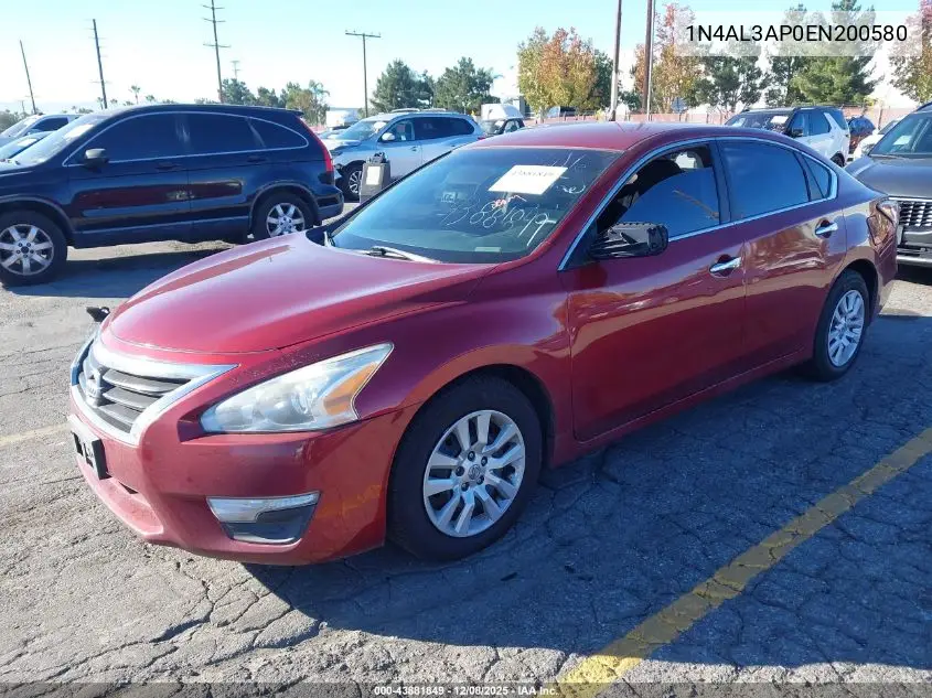 1N4AL3AP0EN200580 2014 Nissan Altima 2.5 S