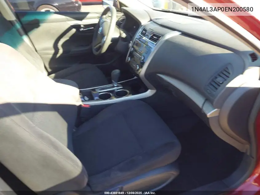 1N4AL3AP0EN200580 2014 Nissan Altima 2.5 S