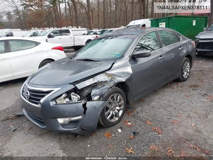 1N4AL3APXEN378111 2014 Nissan Altima 2.5/2.5 S/2.5 Sl/2.5 Sv